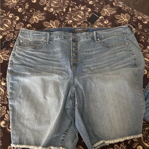 Torrid Blue Denim High-Rise Shorts